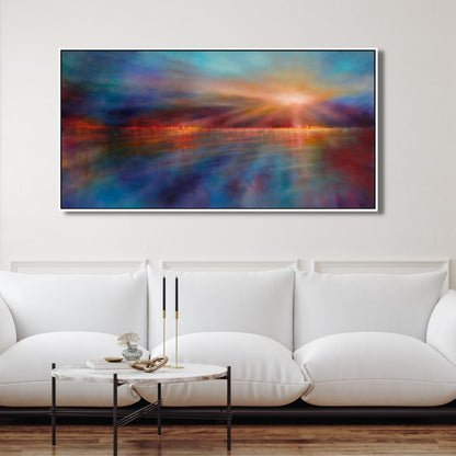 Horizons of Light – Abstract Seascape Framed Art