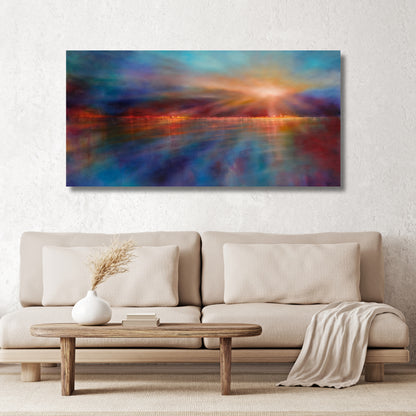 Horizons of Light – Abstract Seascape Framed Art