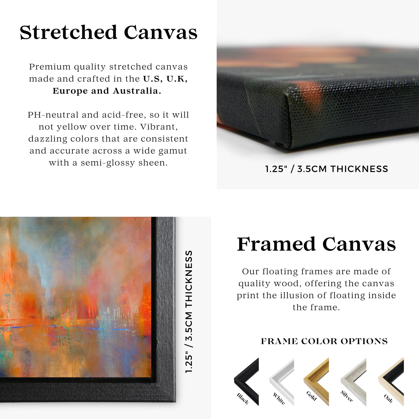 Fireworks Abstract Framed Art